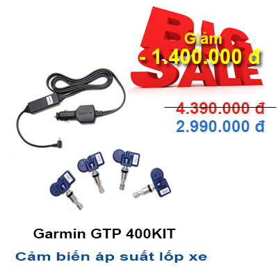 Cảm biến theo dõi áp suất lốp xe-Garmin GTP 400KIT